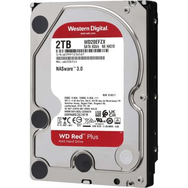 Hard Disk 3.5'' 2TB Western Digital WD20EFZX Red Plus 128MB Rosso NAS SATA 6 GB/s