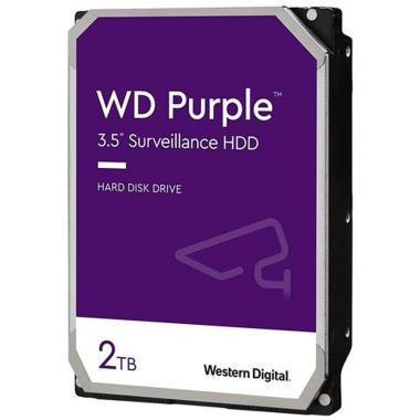 Hard Disk 2000GB 2TB Western Digital WD22PURZ 256MB Purple SATA III 6 GB/s