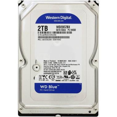 Hard Disk 2000GB 2TB Western Digital WD20EZBX 64MB Blu 8,9/600/72 Sata III 256MB